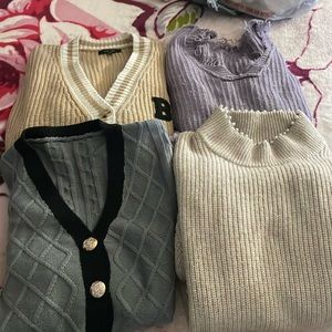 Knitted sweaters